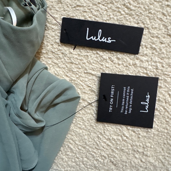 Lulus Absolutely Breathtaking Sage Brush Maxi Dress Green - Size S - Picture 5 of 5